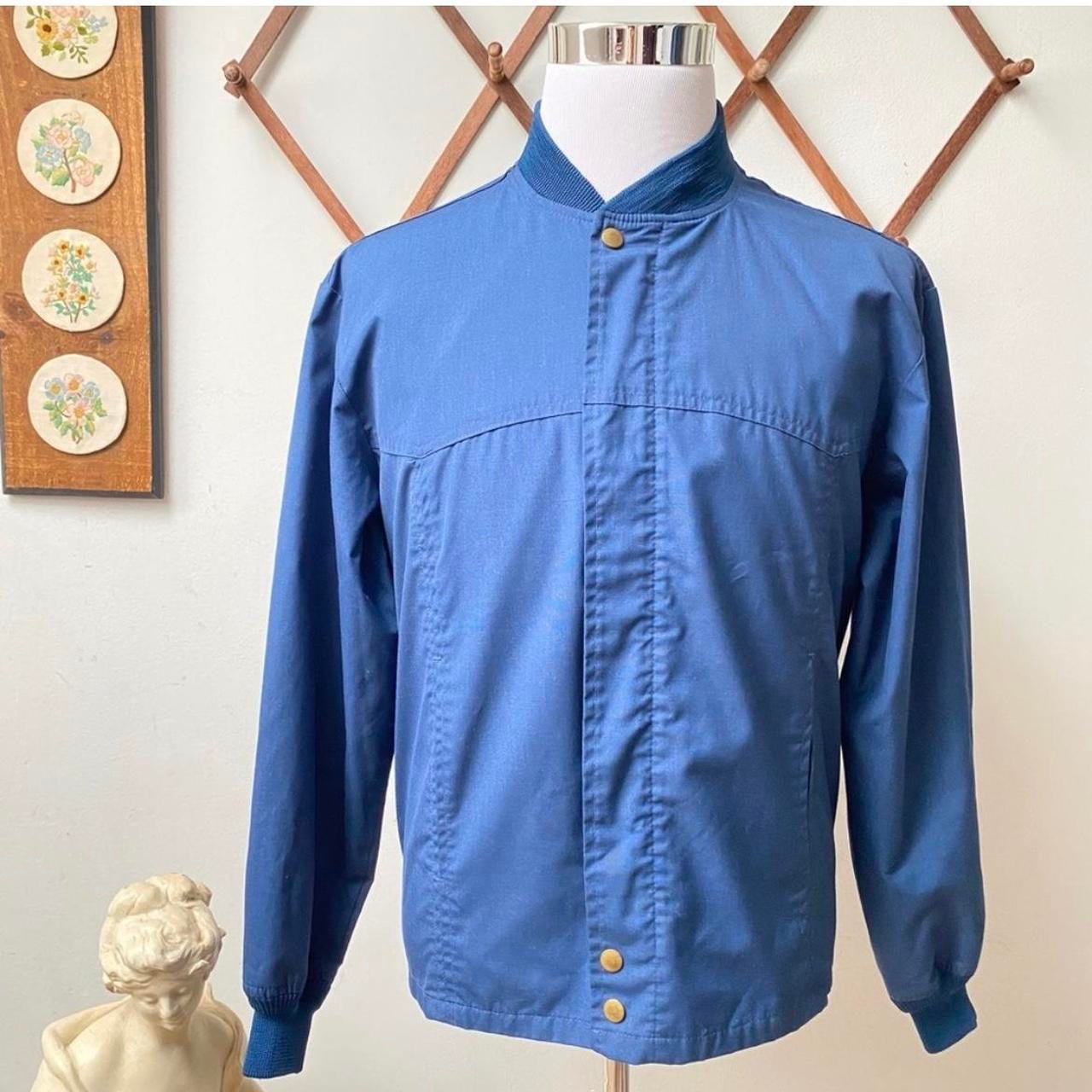 Vintage 70s 80s Mcgregor Blue Bomber Large
