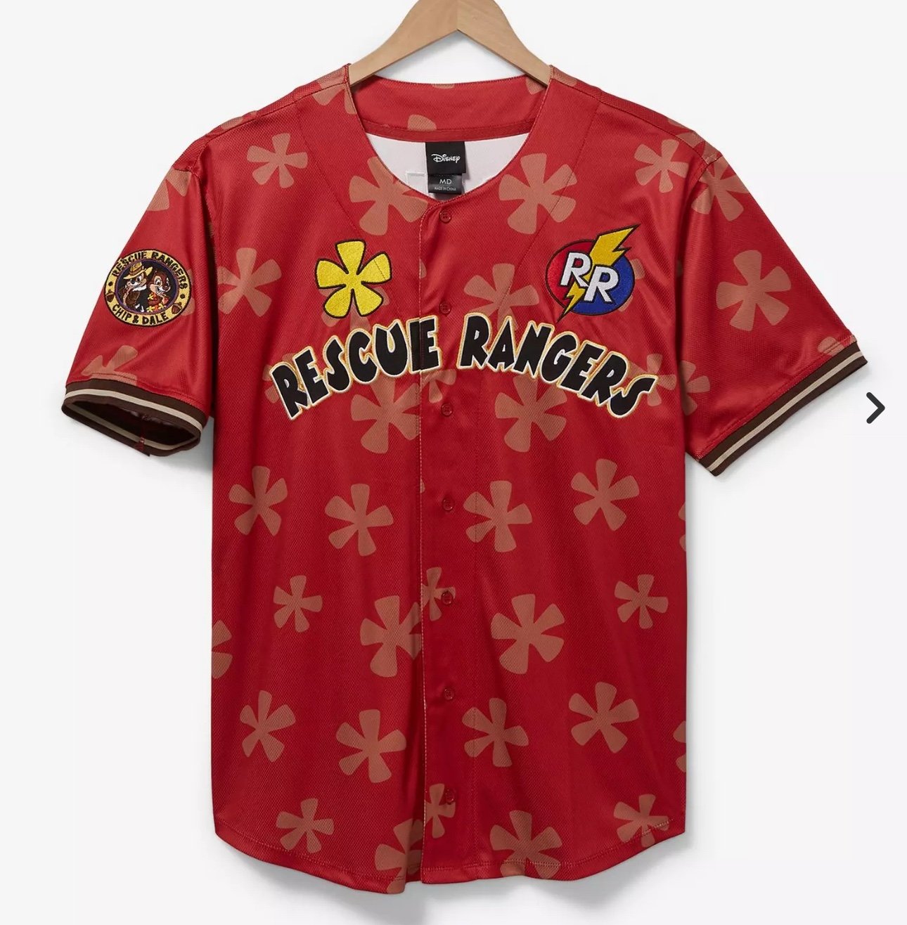 Disney Rescue Rangers Dale Baseball Jersey - BoxLunch Exclusive 2X and 4X