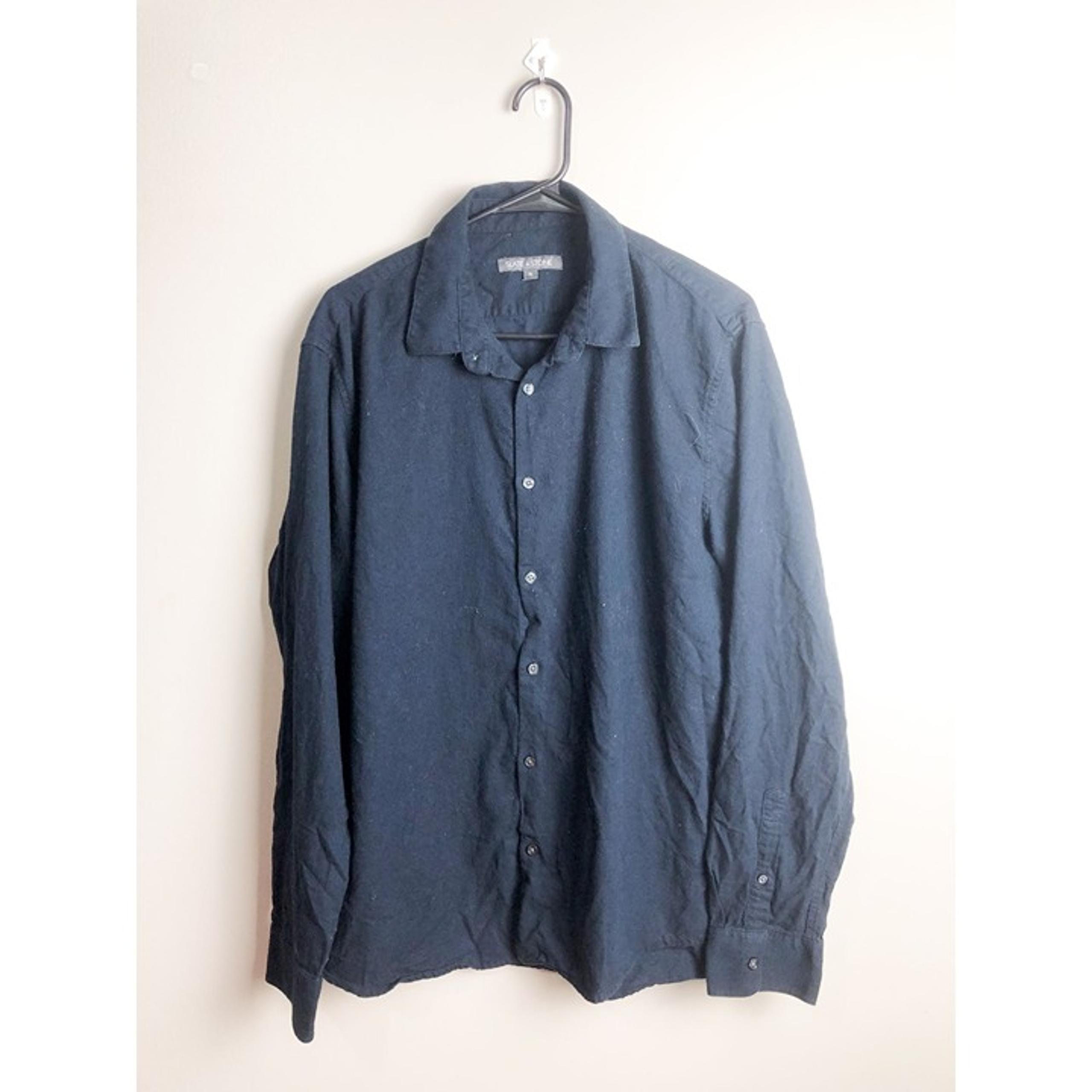 Slate & Stone Button Down Dress Shirt Mens XL Blue