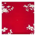 Vintage Floral Tablecloth Red & White 54”x62 Victorian Flowers Country Boho