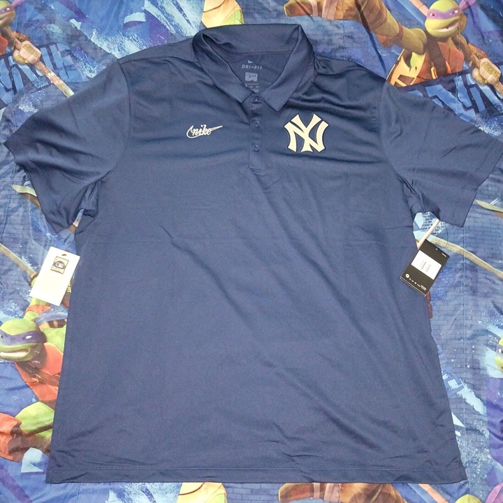 Nike Dri Fit Cooperstown New York Yankees Polo Shirt Sz XXL Mens Short Sleeve