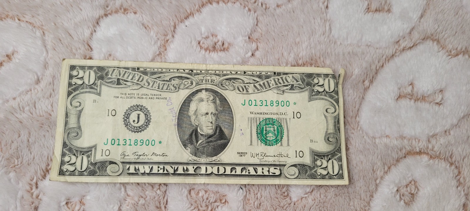 20 dollar star note Birthday serial number