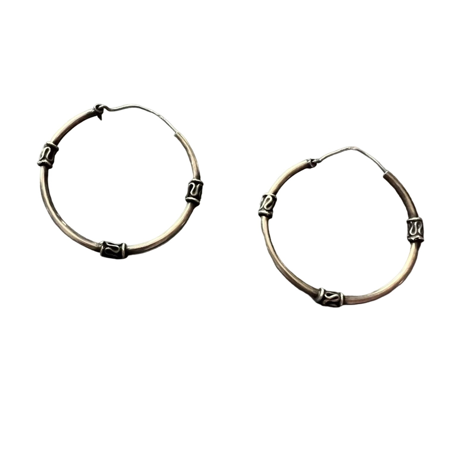 925 Sterling Silver Hoop Earrings
