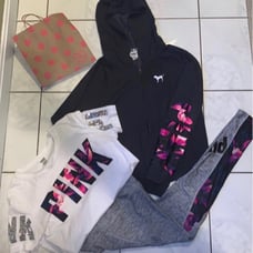 VS PINK 3 Piece Floral set READ DESCRIPTION❤️