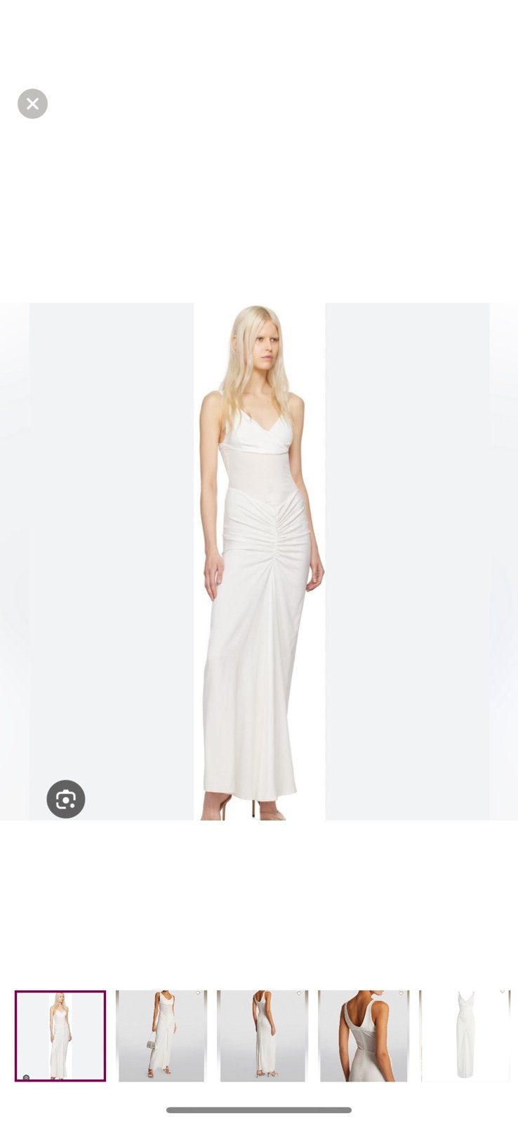 Christopher Esber Fusion Fold Cowl-Neck Sleeveless Maxi Tank Dress