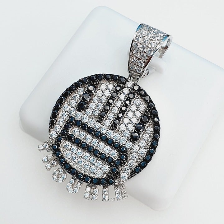 925 Sterling Silver Cubic Zirconia Pendant, UU1P6A6040
