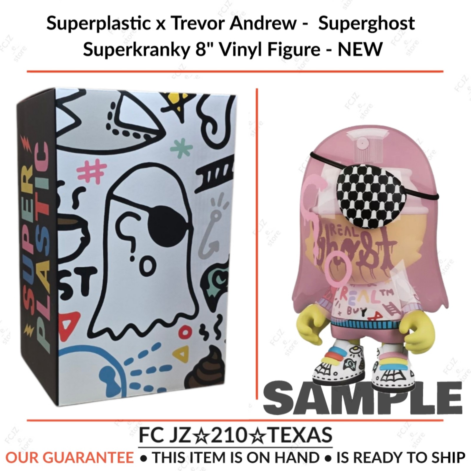 Superplastic x Trevor Andrew - Superghost Superkranky 8 Vinyl Figure - NEW