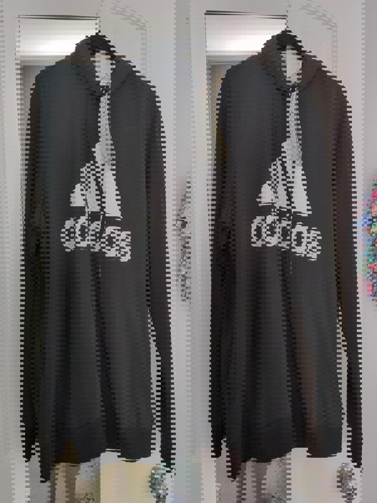Adidas Womens Multi Sport Fleece Lined Pullover Hoodie NWT Black Size: XL
