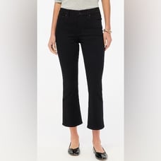 J. Crew Women's Petite Mid-Rise Flare Crop Jean in All-Day Stretch, Size 27P