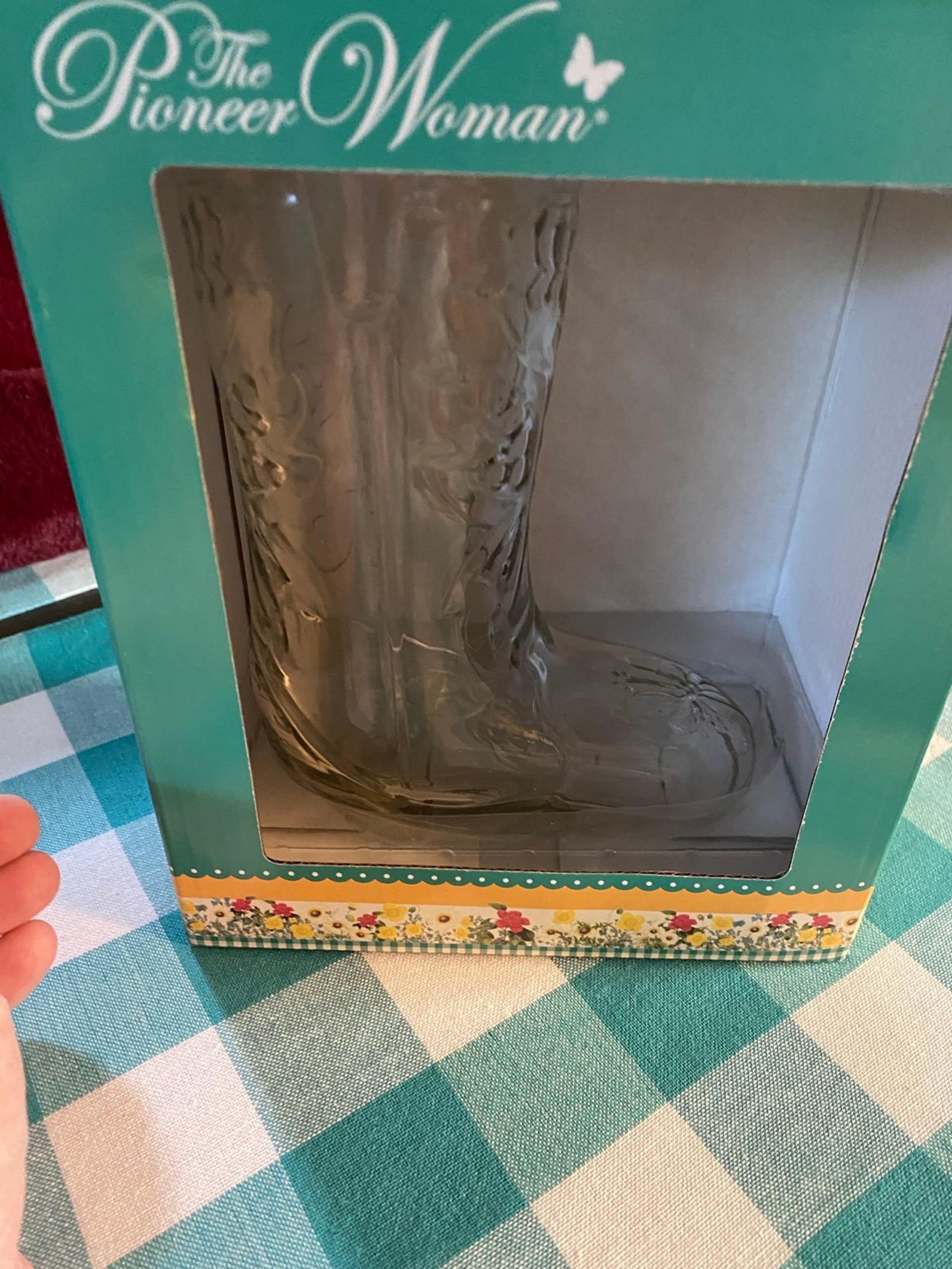 Pioneer Woman Drinking Glass Boot