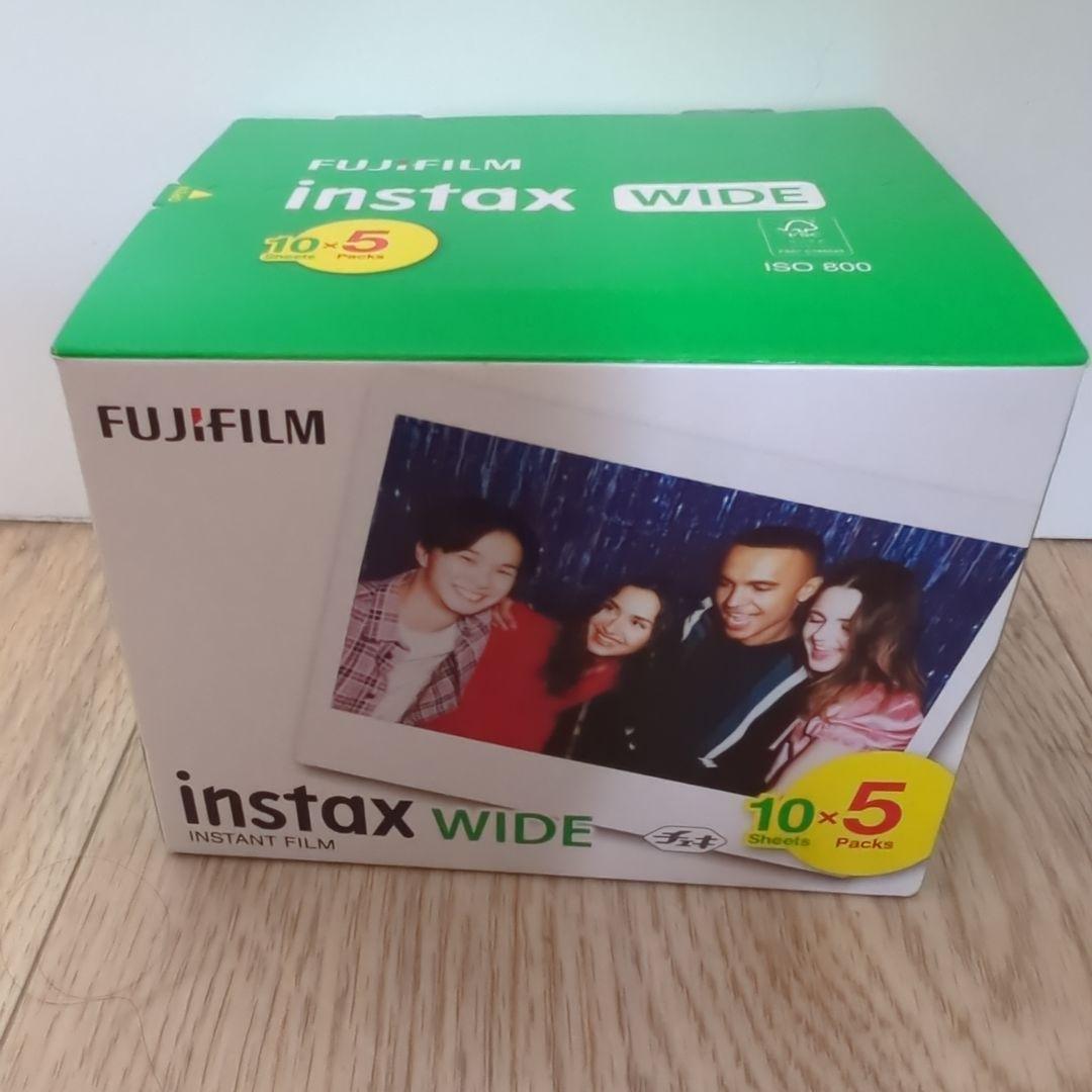 FUJIFILM instax WIDE Instant Film - 10 sheets x 5 packs