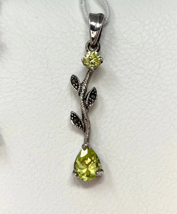 Crystal Angel Necklace White Gold