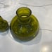 Vintage Mid-Century Green Glass Large XL Decanter Wine With Glass Stopper/Blenko