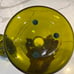 Vintage Mid-Century Green Glass Large XL Decanter Wine With Glass Stopper/Blenko