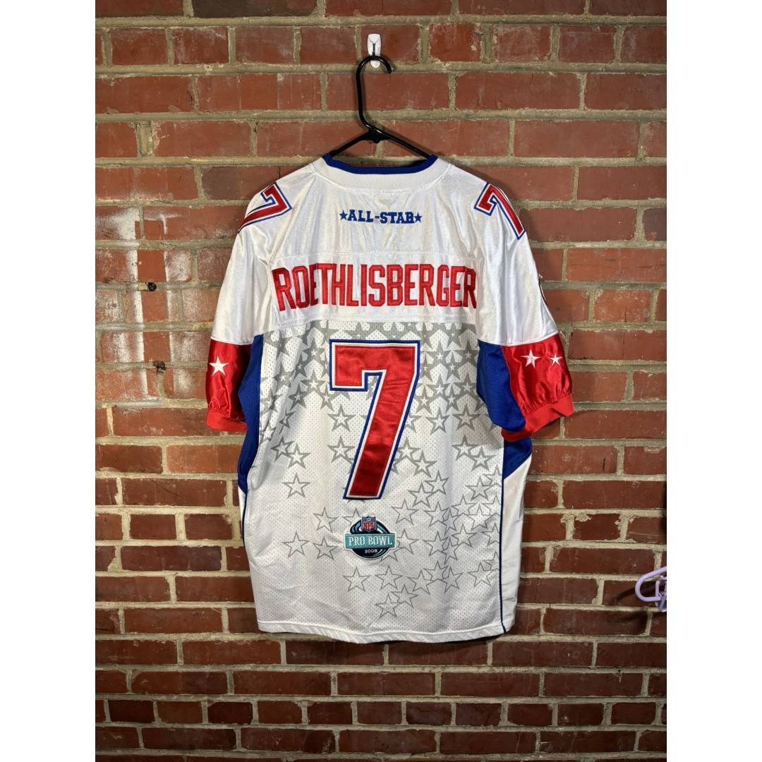 Ben Roethlisberger Jersey NFL 2008 Pro Bowl Pittsburgh Steelers Reebok Mens 52