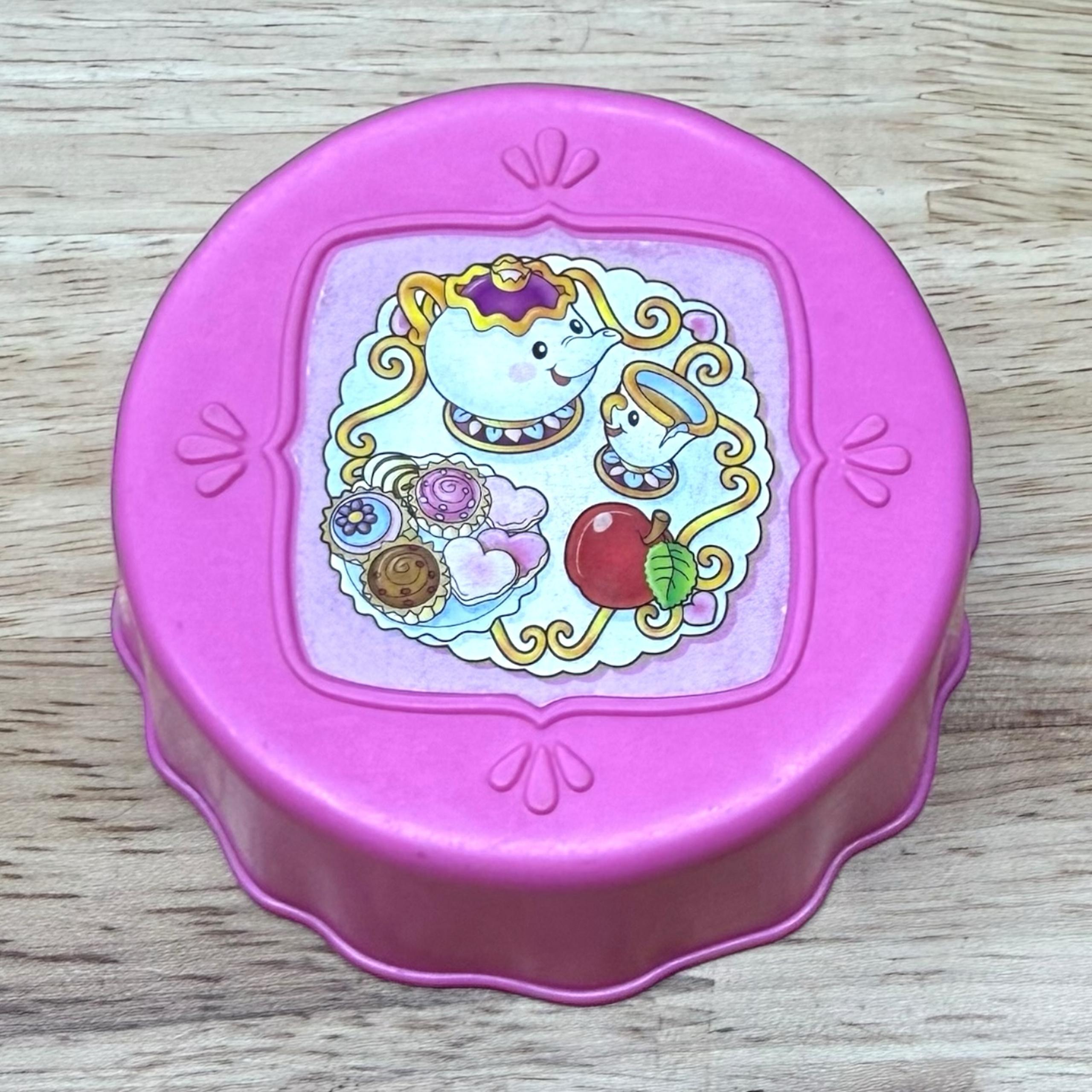 Fisher Price Little People Disney Princess Belle Beauty Beast Pink Teapots Table - Fisher-Price