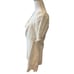 7 for All Mankind Eyelet Babydoll Puff Sleeve Dress White L
