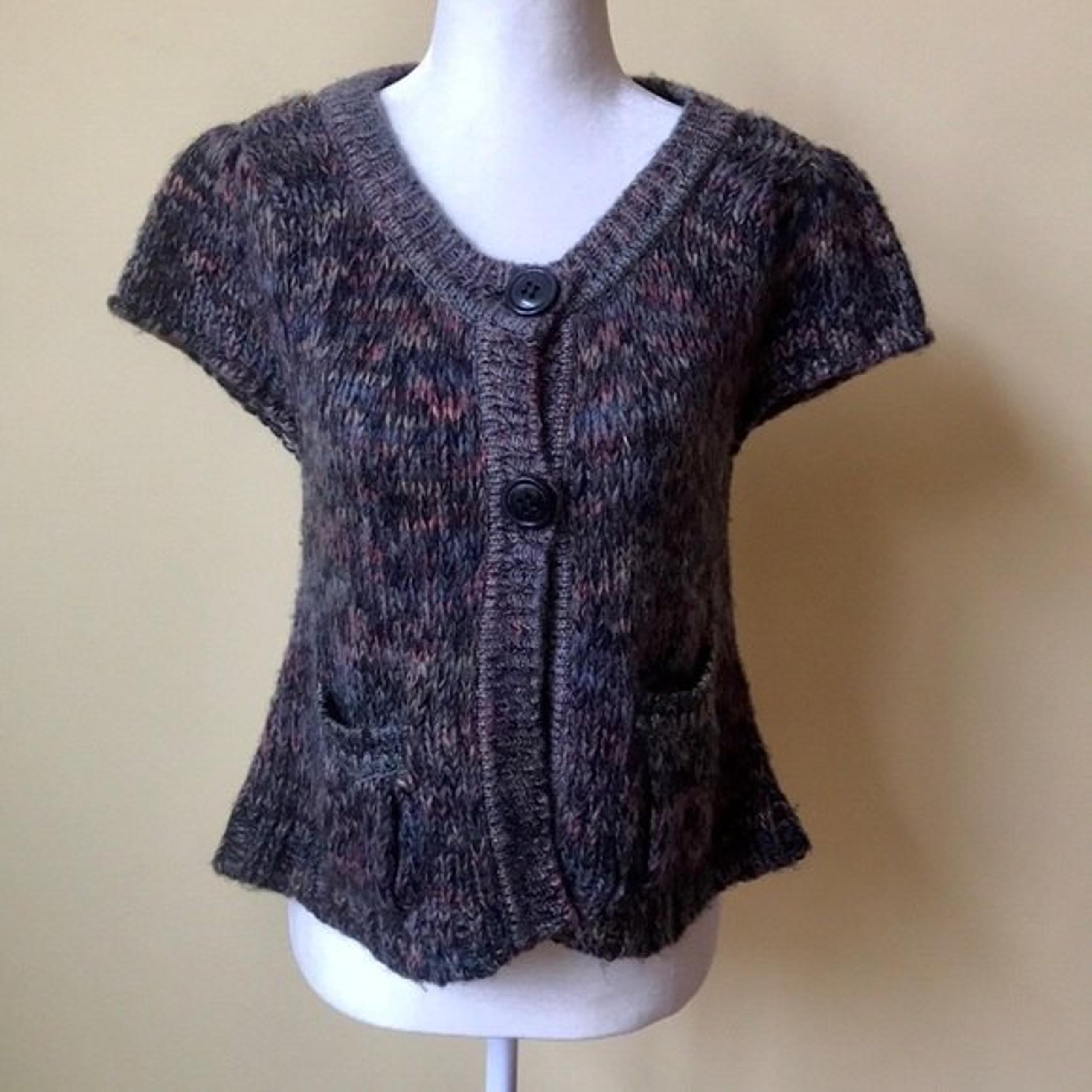 Relativity Multi-color Short Sleeve Sweater