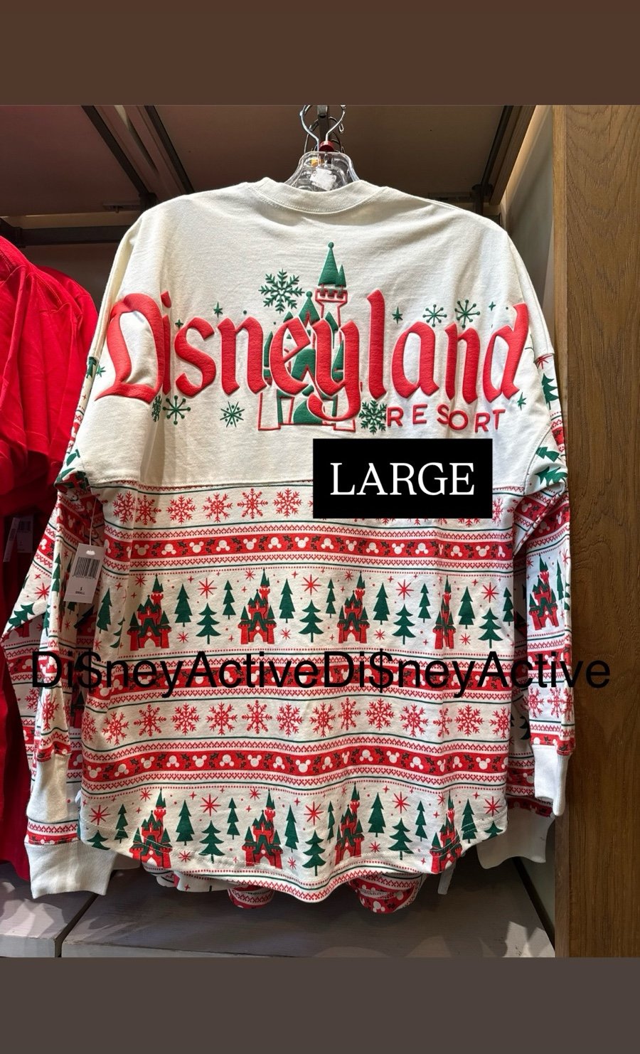 Disney parks 2025 disneyland christmas spirit jersey