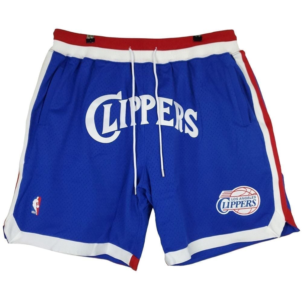 Just Don LA Clippers Mitchell & Ness NBA XL XLarge Jersey Shorts Blue Red NWT
