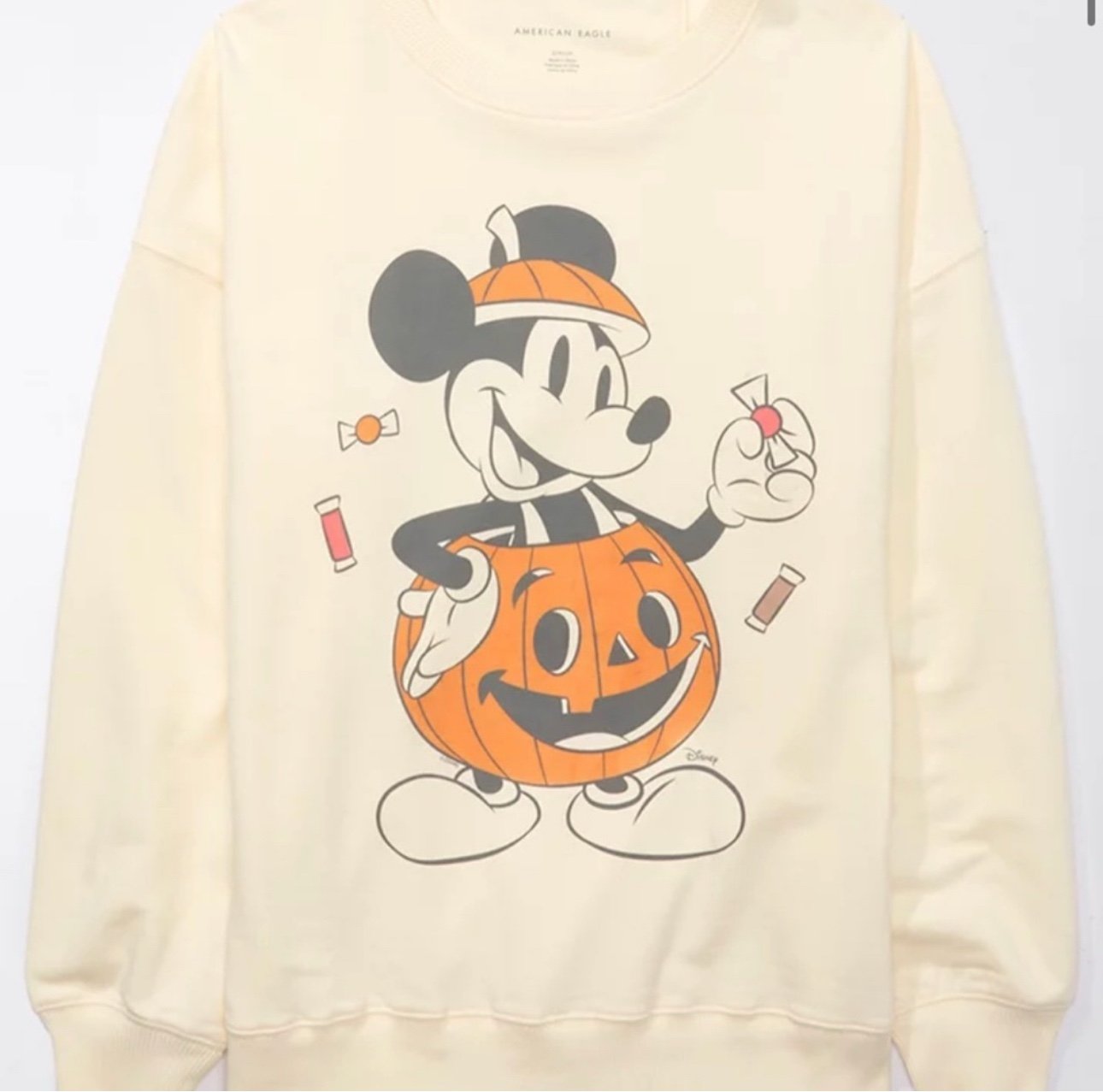 NWT AE Oversized Halloween Mickey Halloween  Sweatshirt