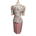 Vintage Jenny Womens Size 8 Floral Skirt Suit Jacket Outfit Made In USA