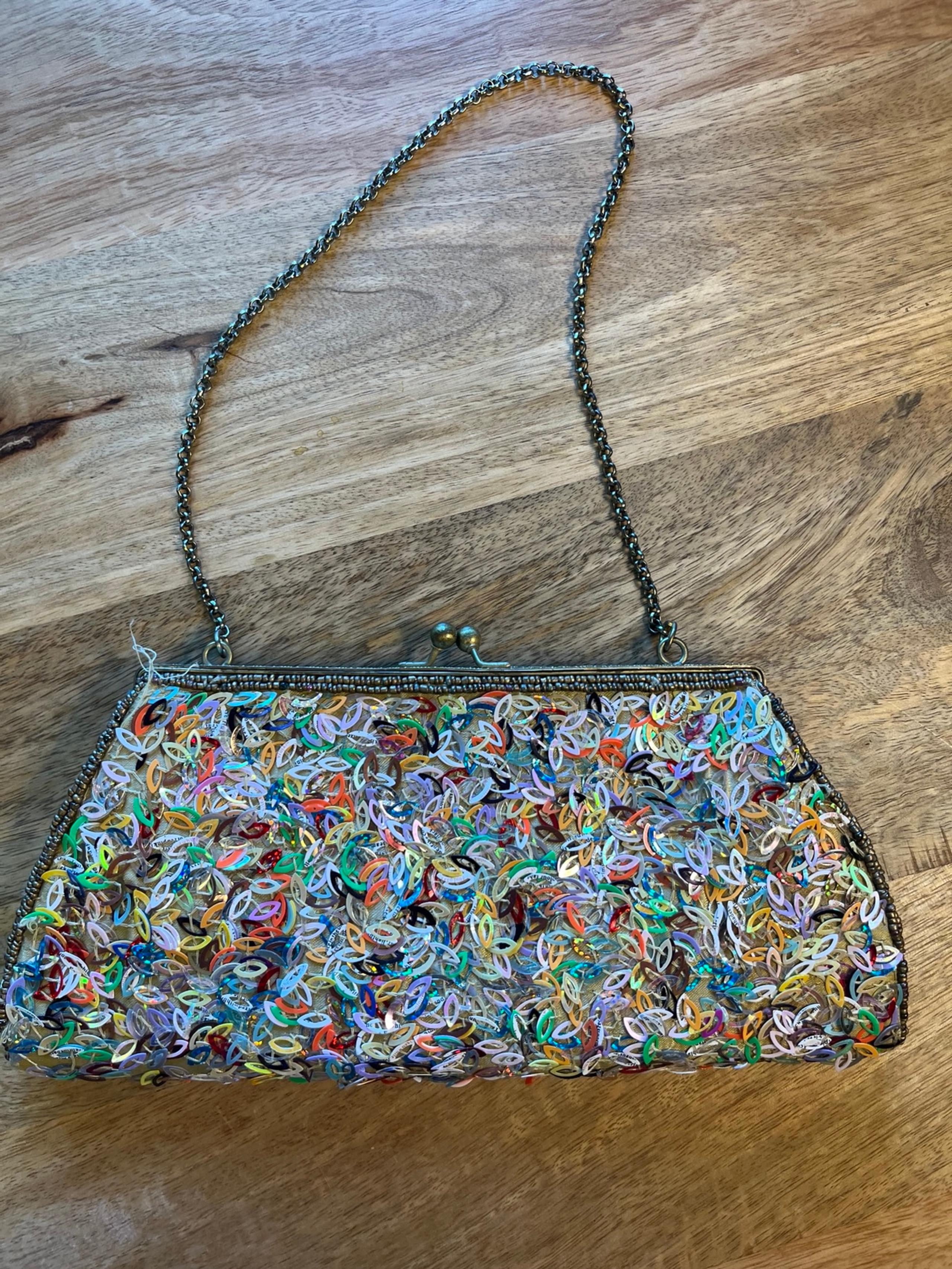 Multicolor Beaded Clutch