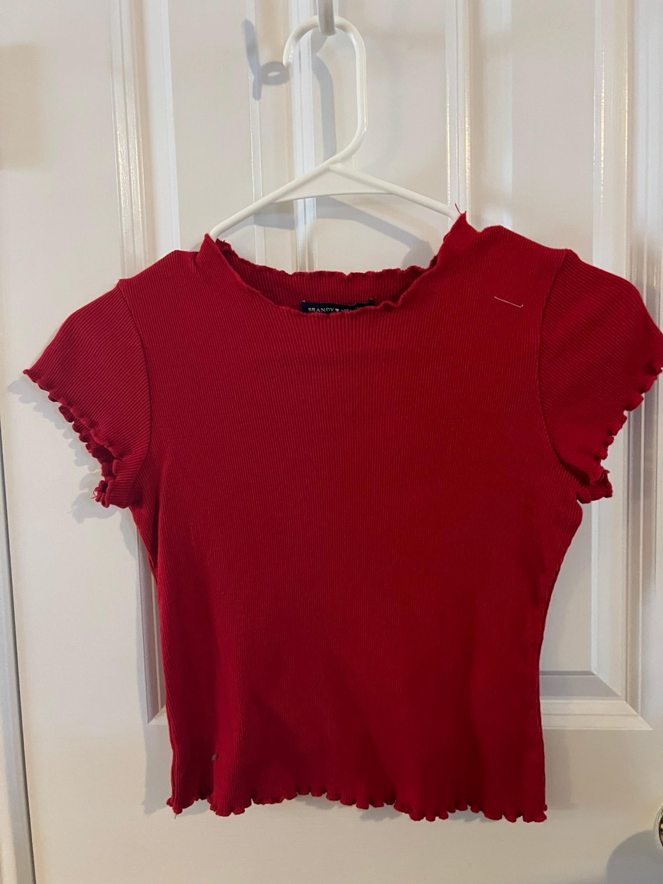 Brandy Melville crop top red