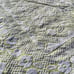 Vintage Chenille Pastel Yellow & White, Textured Fringe Bed Spread, Boho Blanket