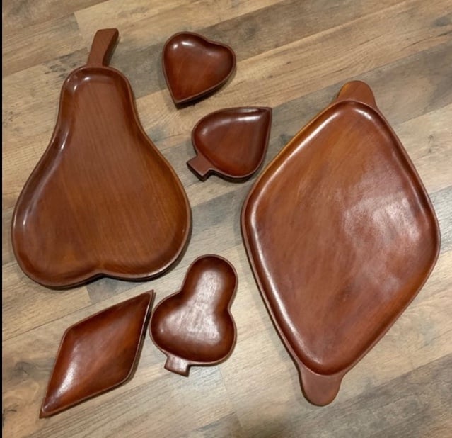 Vintage Meringue Shop Haiti Playing Card Serving Set