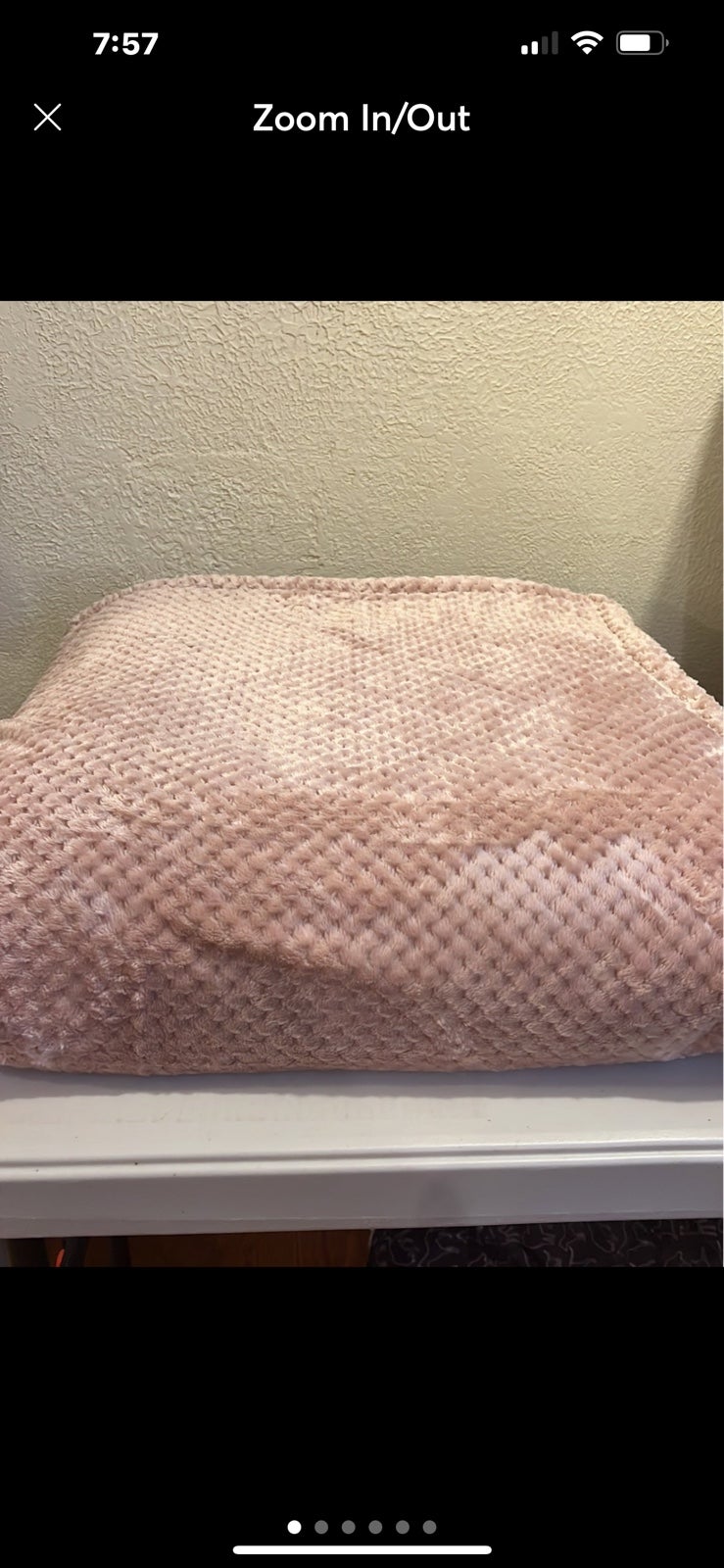 Berkshire Farmhouse Blanket & Home 90”X90” Light Brown NWOT