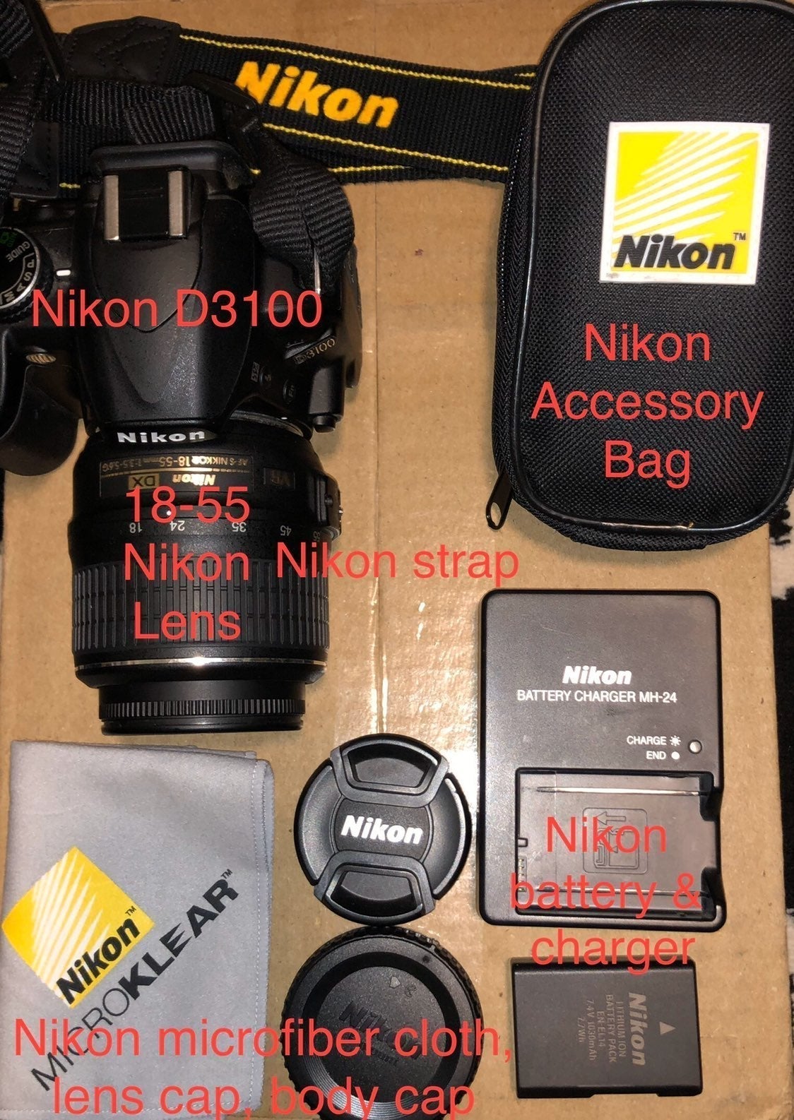Nikon D3100 DSLR Camera with 18-55mm VR