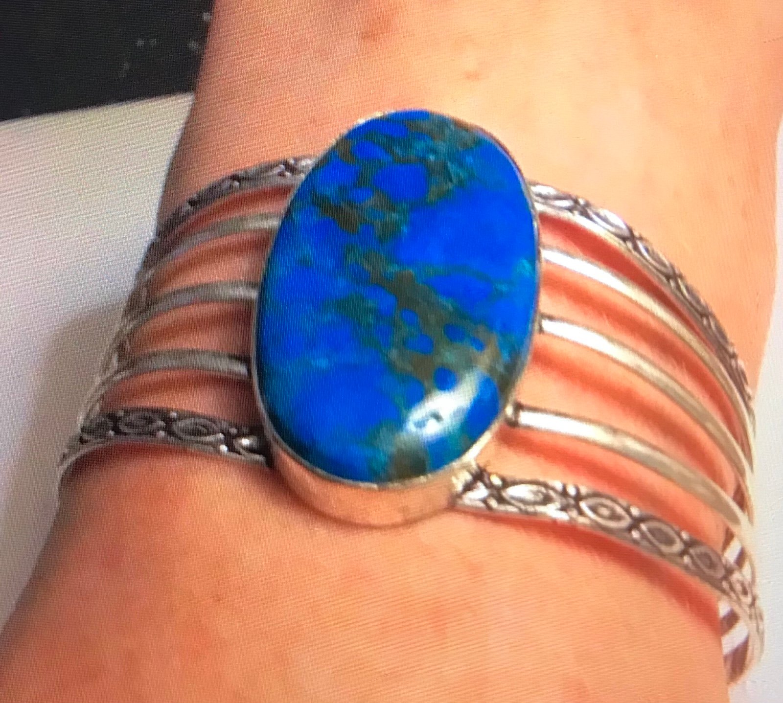 Turquoise 925 Sterling Silver Cuff Bracelet