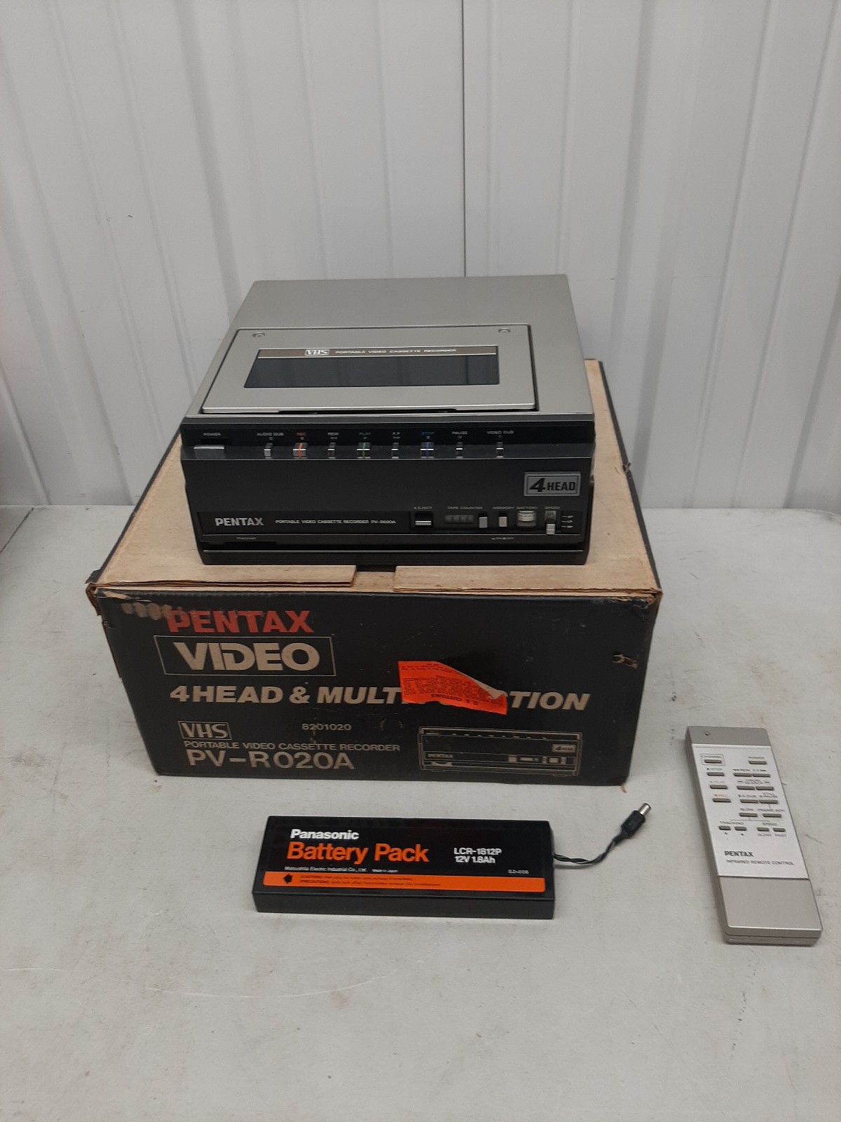 Pentax portable video cassette recorder PV-R020A - Untested As-is