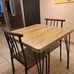NEW Set of 3 Dining Table Set, Breakfast Nook with 2 Chairs, BROWN