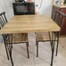 NEW Set of 3 Dining Table Set, Breakfast Nook with 2 Chairs, BROWN