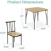 NEW Set of 3 Dining Table Set, Breakfast Nook with 2 Chairs, BROWN