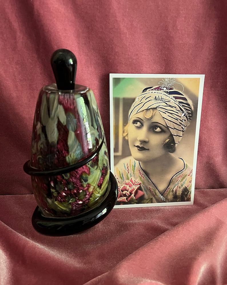 Art Glass Perfume Bottle, hand blown