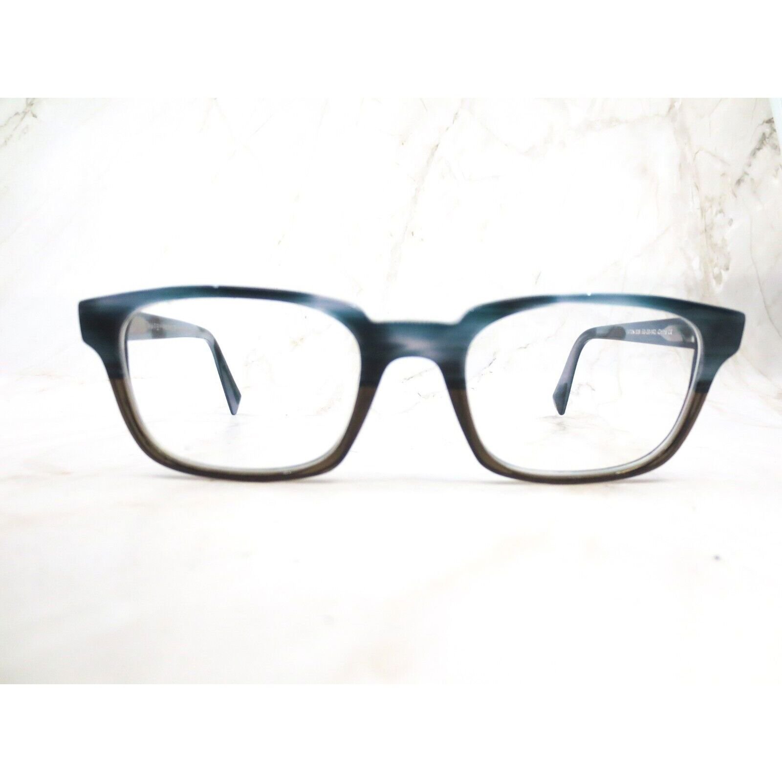 Warby Parker Eaton 328 Eyeglasses Frame Unisex Blue Square Full Rim 52-20-142