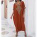 Moroccan Embroidered Beach Kaftan Cover Up