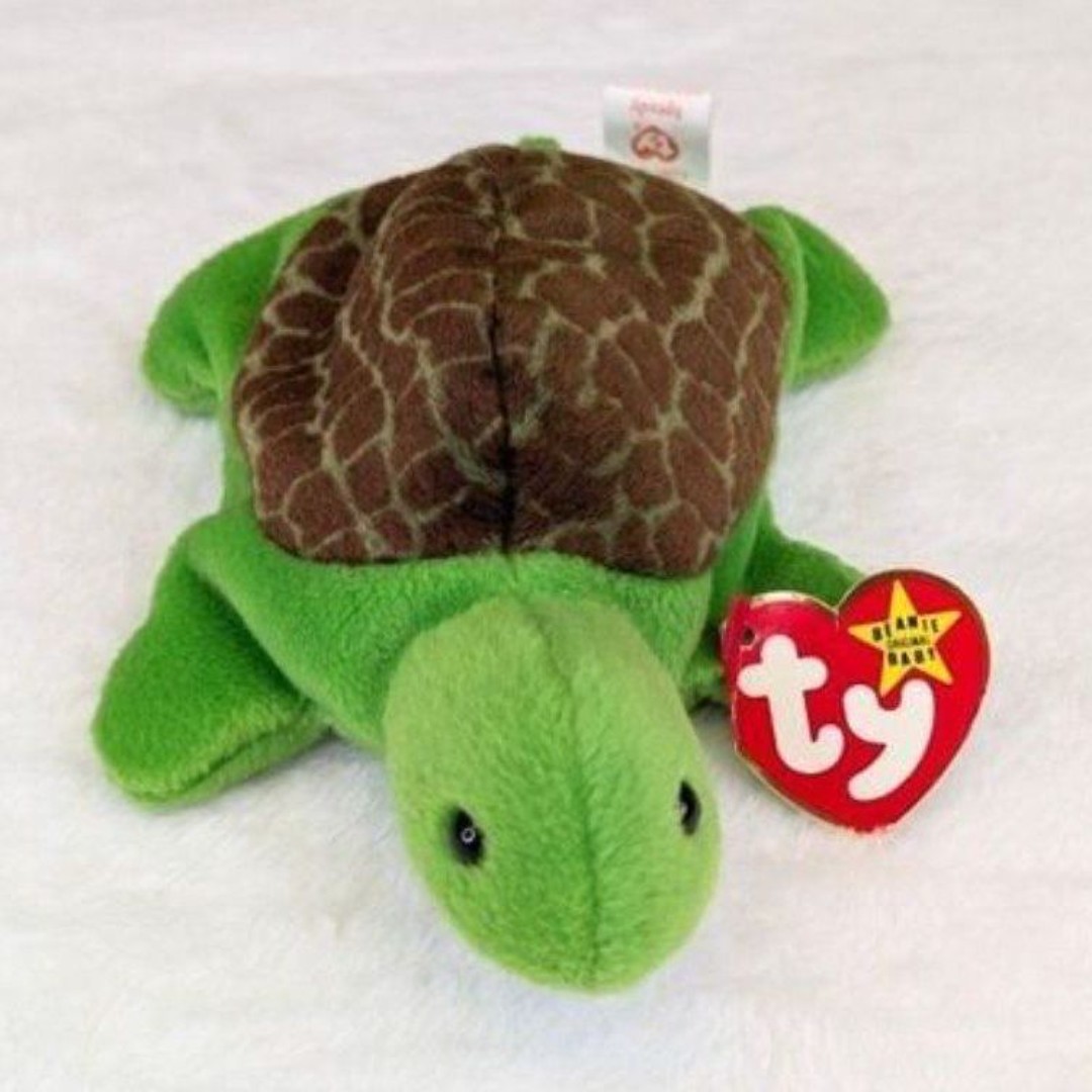 Vintage Ty Beanie Baby Speedy the Turtle - Rare Errors!
