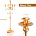 Gold Candelabra for Wedding Event Decor, 50'' Tall Candelabra Floor Candle Holde