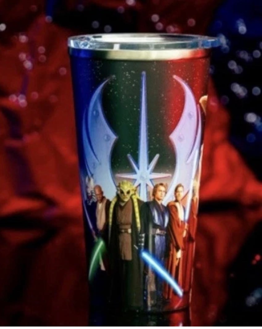Disney Parks STAR WARS Yoda & Jedi LE Stainless Steel Travel Mug Tumbler NEW