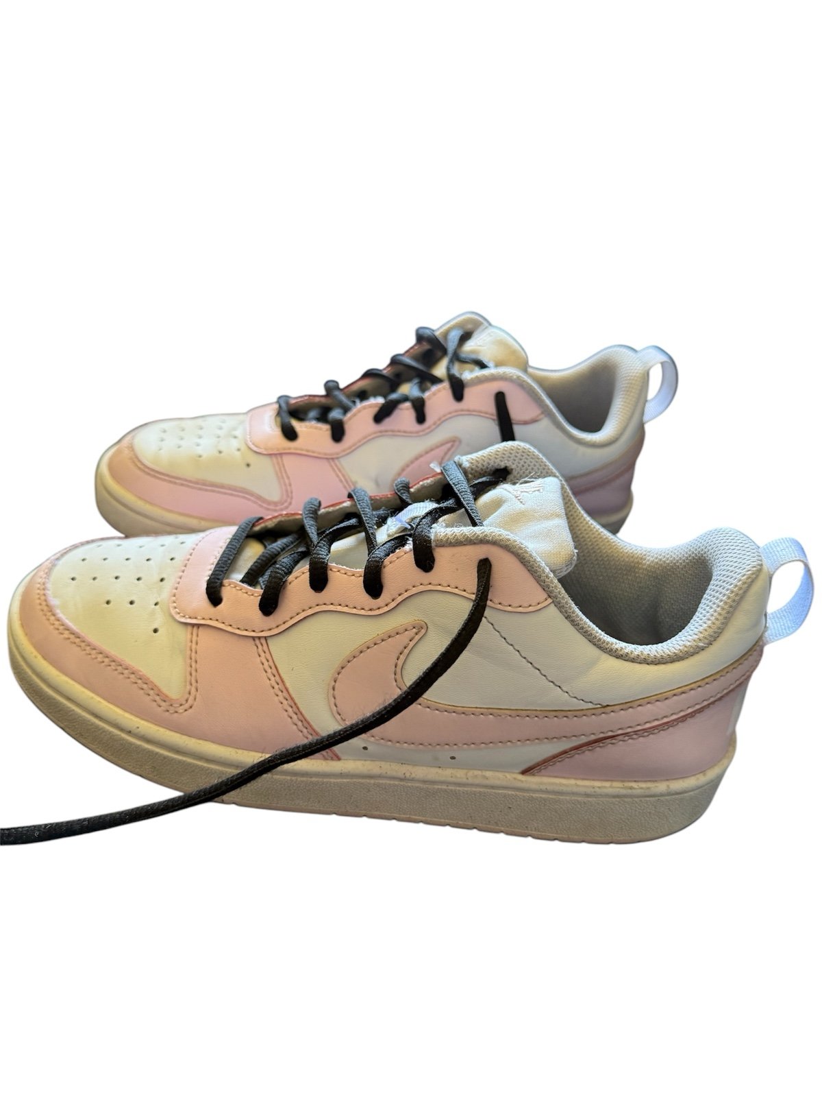 Nike Low Dunk Panda pink and white kids sneakers size 7Y