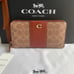 Coach Accordion Zip Wallet In Colorblock Signature Canvas