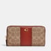 Coach Accordion Zip Wallet In Colorblock Signature Canvas