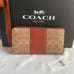 Coach Accordion Zip Wallet In Colorblock Signature Canvas