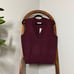 Lanhtropy L/XL Preppy Lurex Knitted Vest in Rosso NEW