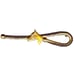 1940'S Vintage Gold Tone Leather Equestrian Horse Brooch