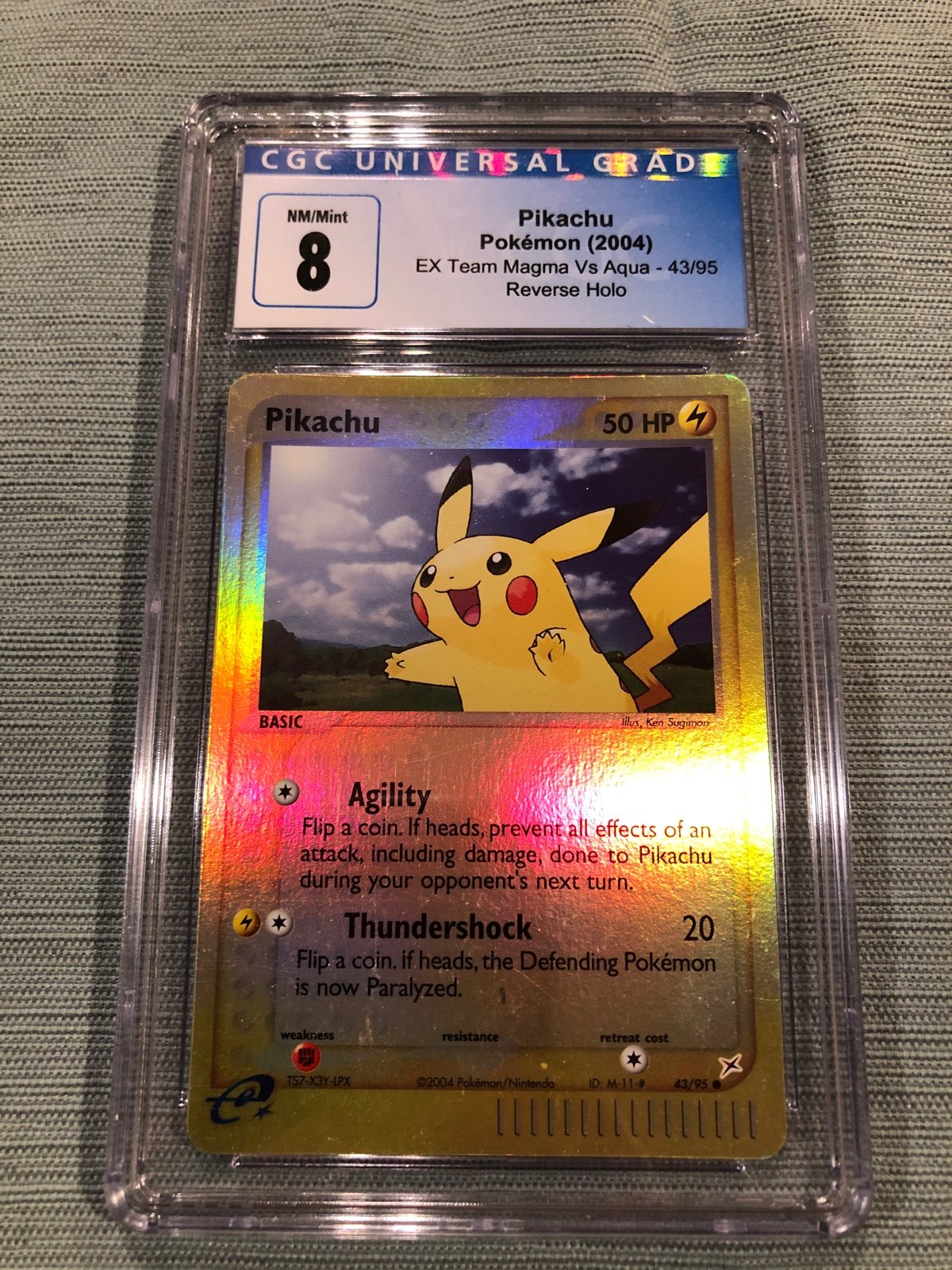 Graded Pikachu Pokémon card